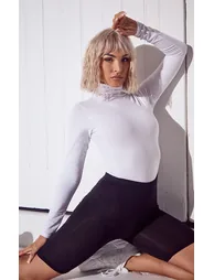 Essential White Roll Neck Bodysuit