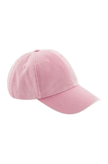 Beechfield Unisex Low Profile Vintage Denim-Look Cap - Vintage Dusky Pink