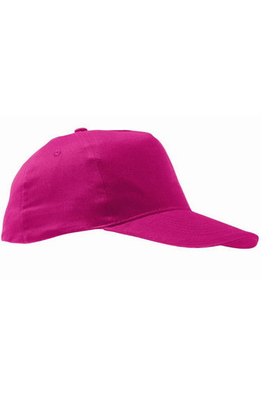 SOLS Unisex Sunny 5 Panel Baseball Cap - Fuchsia