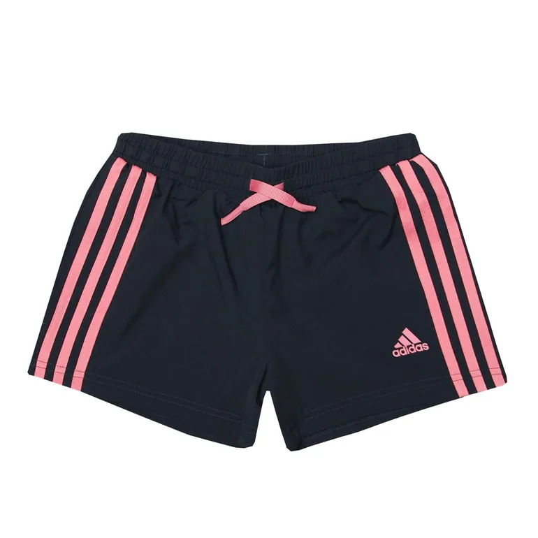 Girl's adidas Junior 3-Stripes Shorts in Blue