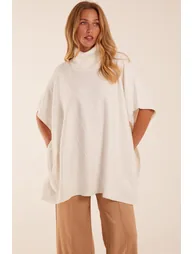 High Neck Poncho
