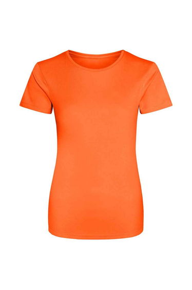 AWDis Just Cool Womens/Ladies Sports Plain T-Shirt - Electric Orange