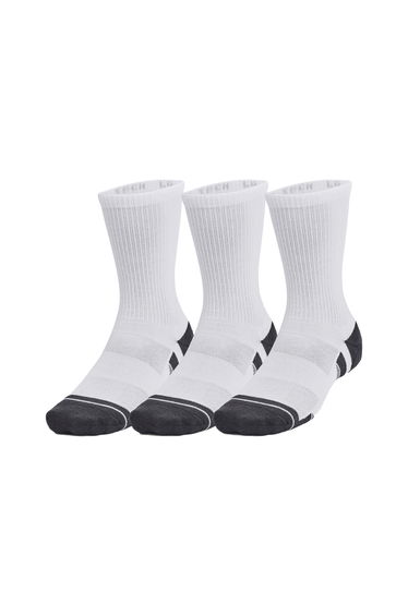 Under Armour Unisex Adult Performance Tech Crew Socks (Pack of 3) - White