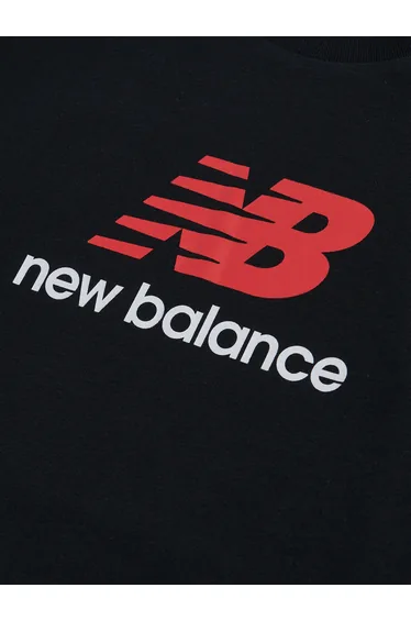 تيشيرت ولادي بطبعة شعار لون أسود