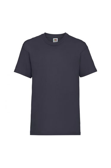 Fruit Of The Loom Childrens/Kids Unisex Valueweight Short Sleeve T-Shirt (Pack of 2) - Deep Navy