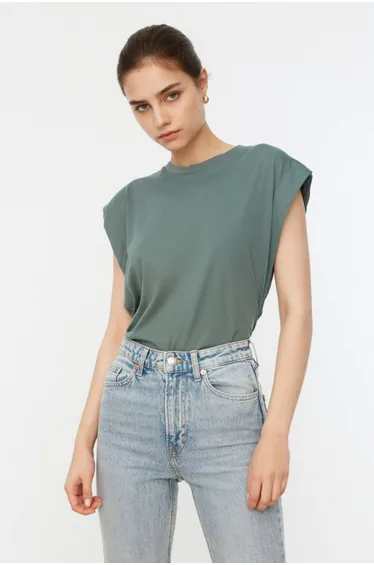 T-Shirt - Green - Regular fit