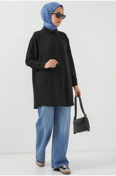 BDART Relaxed Fit Long Sleeve Button-Up Shirt
