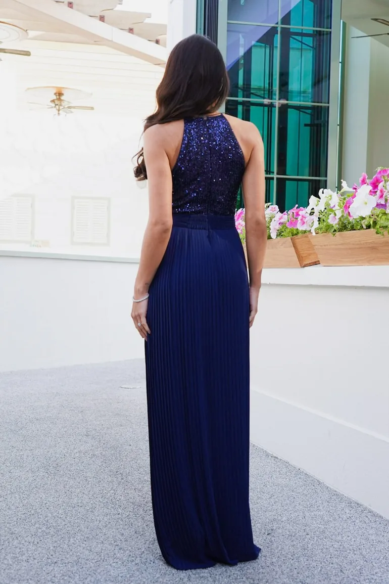 tfnc navy bridesmaid dress Dresser