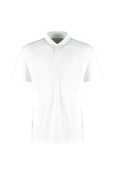 Kustom Kit Mens Micro Mesh Short-Sleeved Polo Shirt - White
