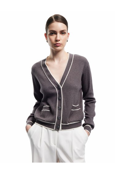 Striped Knit Cardigan