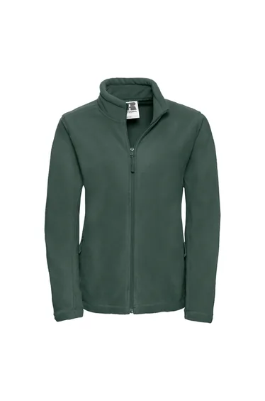 Russell Womens/Ladies Full Zip Outdoor Fleece Jacket - Bottle Green