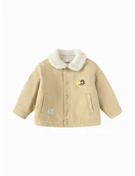 Boys' Jacket with Faux Fur Collar - 3