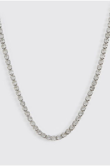 Iced Chain Necklace - silver