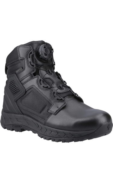 Magnum Mens Spider Leather Twist Strap Occupational Safety Boots - Black