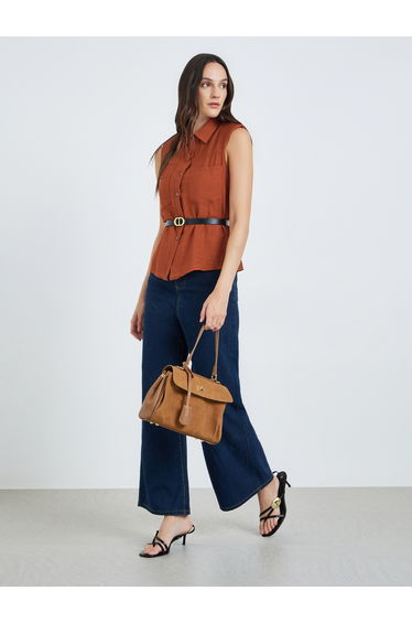 Rus Sleeveless Button-Down Shirt