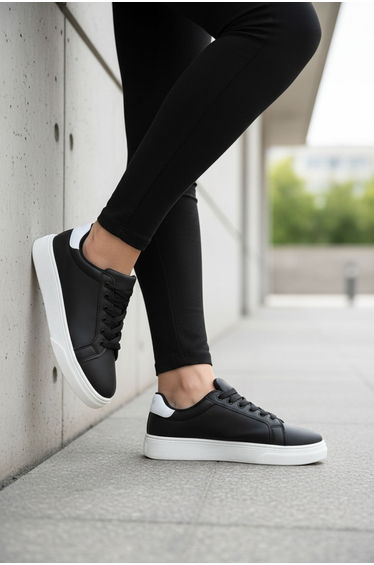Black-White Women's Sneakers