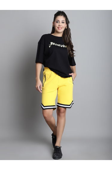 Black Oversized Graphic Print T-Shirt