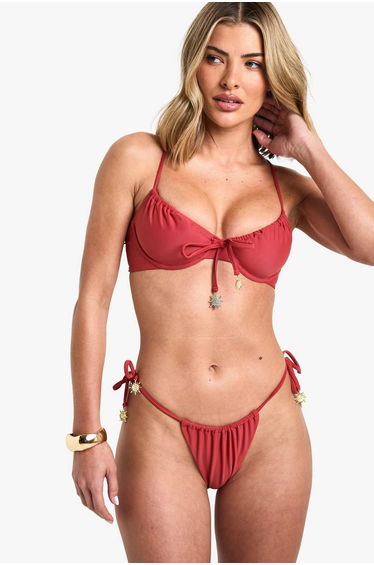 Sunshine Trim Ruched Tie Side Brief