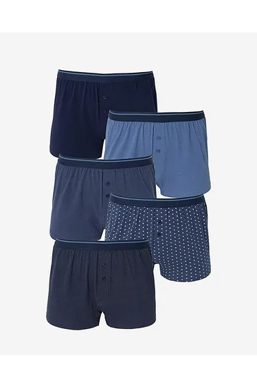 5 Pack Polka Dot Loose Boxers