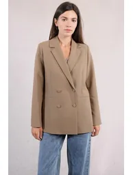 Straight Pleated Blazer