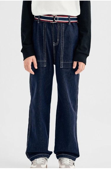 Boys' Denim Pants With Belt