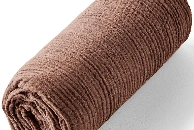 Yafa 100% Organic Cotton Muslin 200 Thread Count Fitted Sheet