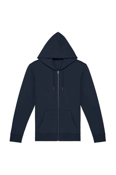 Native Spirit Unisex Adult Full Zip Hoodie - Navy Blue