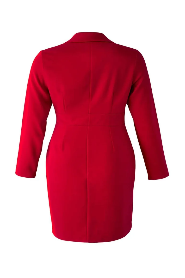 plus size red jacket dress Roaman's Plus Size Elbow Sleeve Fit-And-Flare Dress With Bolero Jacket   2-Piece Suit