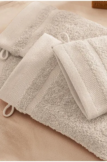 مجموعة قفازات إستحمام قطن تيري عدد 4 