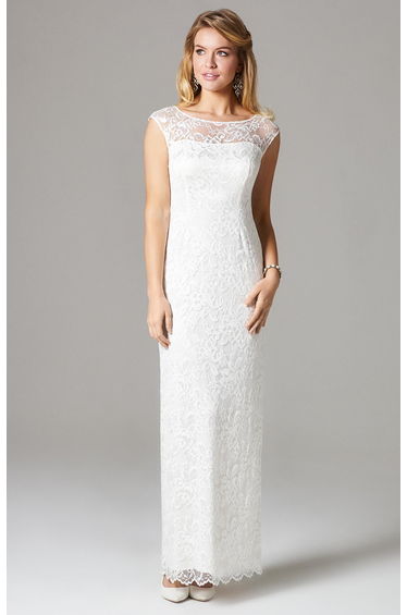 Amber Wedding Gown Long Ivory