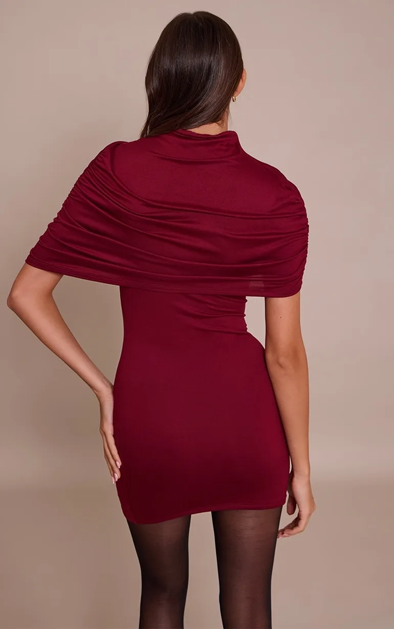 asymmetric cotton dress Camilla Overlay Liquid Myrtia Dress in Black main image 0