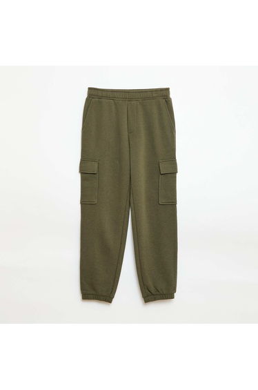 Cargo Joggers in French Terry GREEN