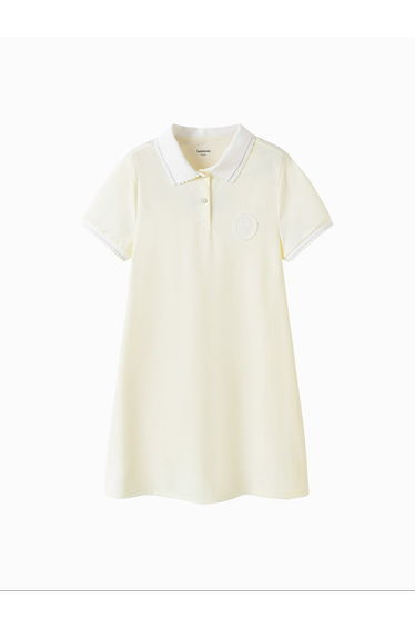 Girls' Dress With Embroidery Patch