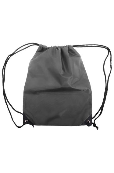 Shugon Stafford Plain Drawstring Tote Bag - 13 Litres (Pack of 2) - Dark Grey
