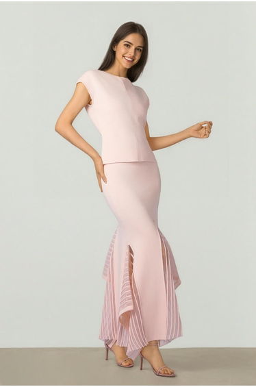Light Pink Knit Skirt