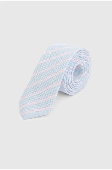 Dusty Blue Multi Stripe Tie
