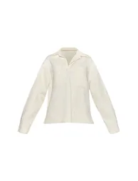 قميص بريتي ليتل ثينق جينز أبيض بأكمام طويلة - 4