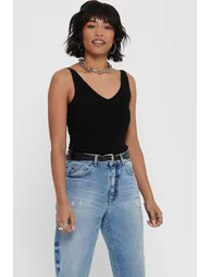 Sleeveless V-Neck Jumper/Sweater