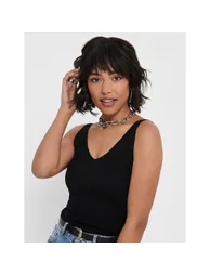 Sleeveless V-Neck Jumper/Sweater - 1