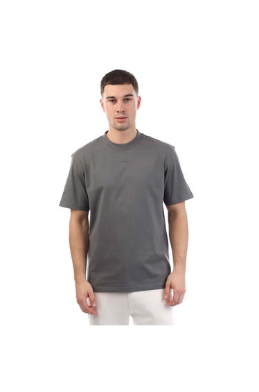 Hugo Mens Dapolino Logo Printed Relaxed Fit T-Shirt - Grey