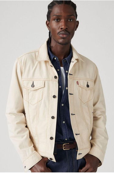 Lightweight Trucker Jacket in Cotton/Linen