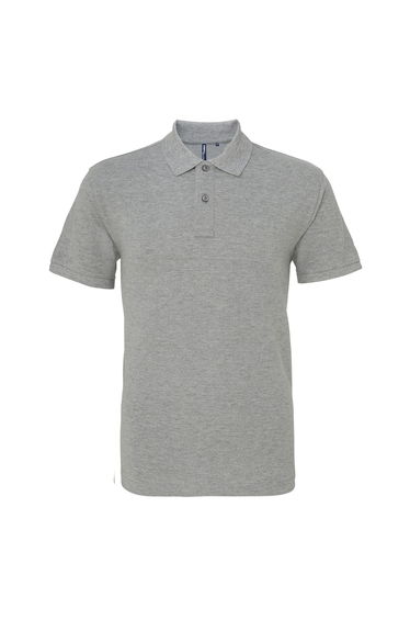 Asquith & Fox Mens Plain Short Sleeve Polo Shirt - Heather