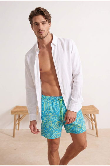 Blue Men's Swim Shorts