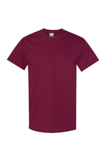 Gildan Mens Heavy Cotton Short Sleeve T-Shirt - Maroon