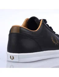 حذاء رياضة رجالي جلد لون أسود - 5