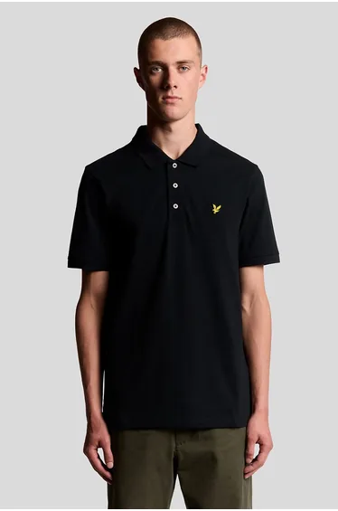 Plain Polo Shirt Jet Black