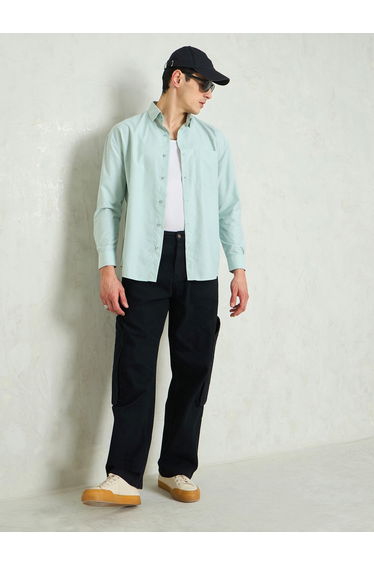 Men Striped Long Sleeve Relaxed Fit Shirt