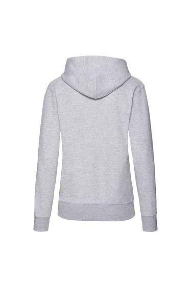 Fruit of the Loom Womens/Ladies Classic Hooded Lady Fit Sweatshirt - Heather Grey product thumbnail 2