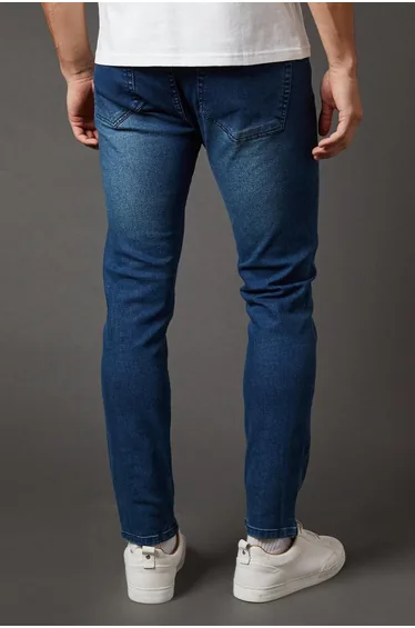 بنطلون جينز سكيني - أزرق 