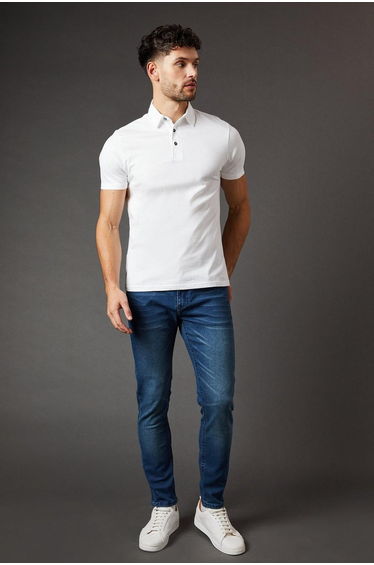 Blue Wash Skinny Fit Jeans